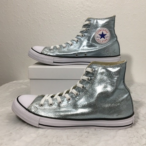Converse Shoes - CONVERSE Chuck Taylor Metallic Blue High Tops